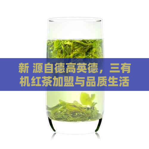 新 源自德高英德，三有机红茶加盟与品质生活的完美融合