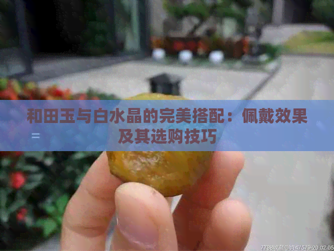 和田玉与白水晶的完美搭配：佩戴效果及其选购技巧