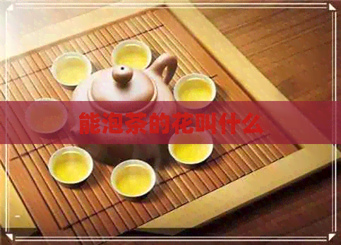 能泡茶的花叫什么