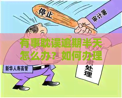 有事耽误逾期半天怎么办？如何办理？