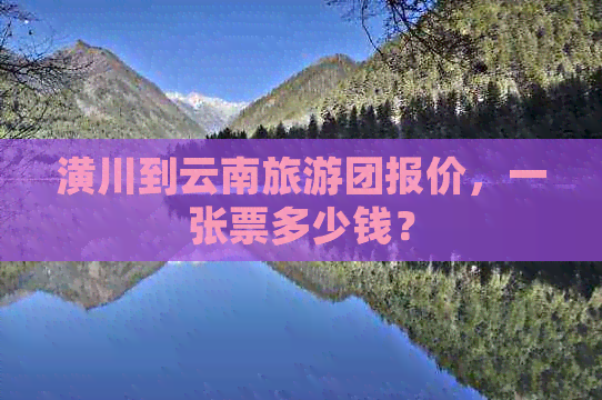 潢川到云南旅游团报价，一张票多少钱？