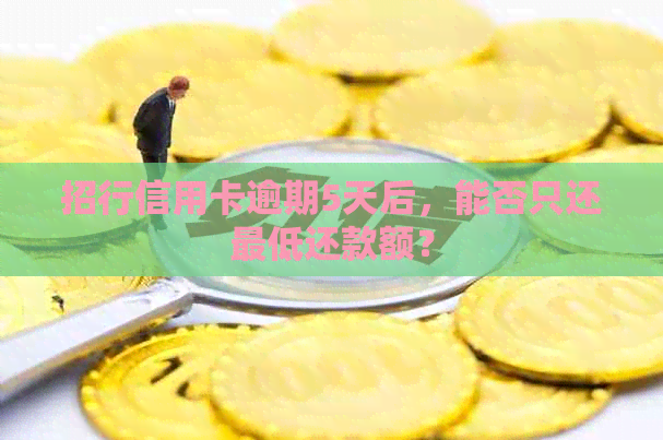 招行信用卡逾期5天后，能否只还更低还款额？