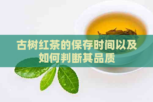 古树红茶的保存时间以及如何判断其品质