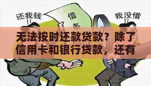 无法按时还款贷款？除了信用卡和银行贷款，还有哪些合法且可行的借款途径？