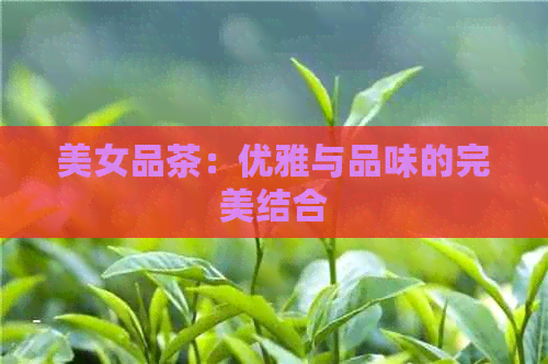 美女品茶：优雅与品味的完美结合