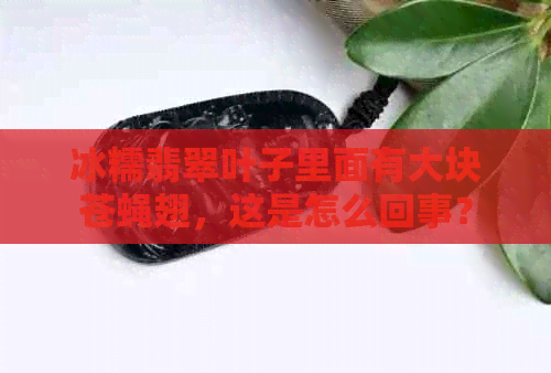 冰糯翡翠叶子里面有大块苍蝇翅，这是怎么回事？