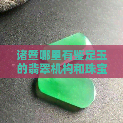 诸暨哪里有鉴定玉的翡翠机构和珠宝？