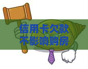 信用卡欠款不影响购房贷款资格的探讨与实践经验