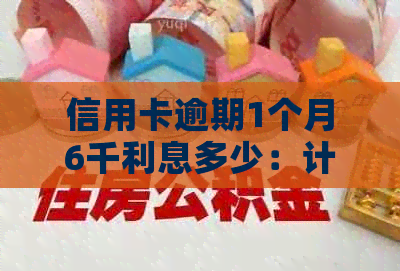 信用卡逾期1个月6千利息多少：计算与解答