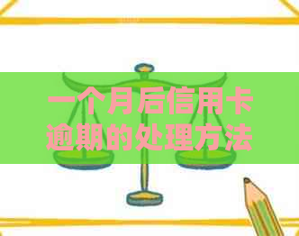 一个月后信用卡逾期的处理方法与策略