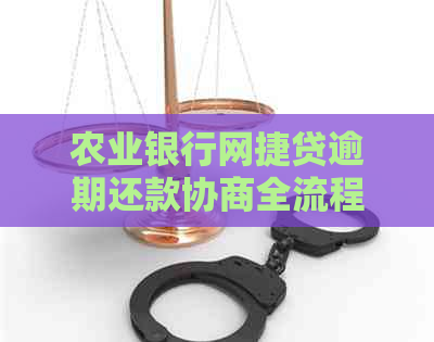 农业银行网捷贷逾期还款协商全流程详解：如何操作与解决方法