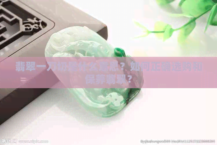 翡翠一刀切是什么意思？如何正确选购和保养翡翠？