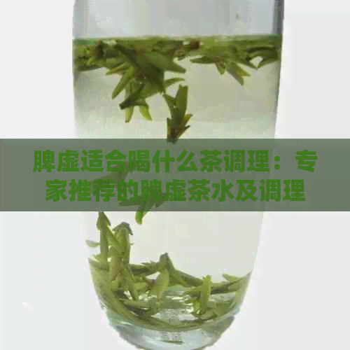 脾虚适合喝什么茶调理：专家推荐的脾虚茶水及调理身体效果