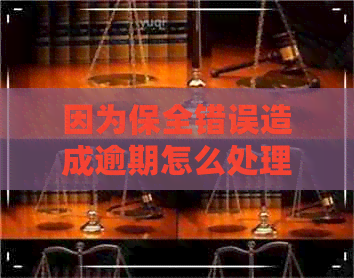 因为保全错误造成逾期怎么处理