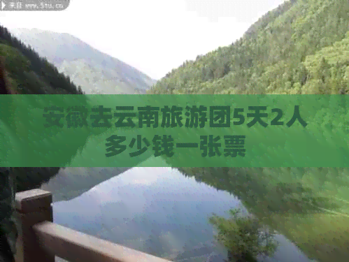 安徽去云南旅游团5天2人多少钱一张票