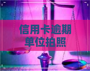 信用卡逾期单位拍照