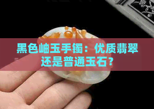 黑色岫玉手镯：优质翡翠还是普通玉石？