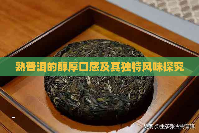 熟普洱的醇厚口感及其独特风味探究