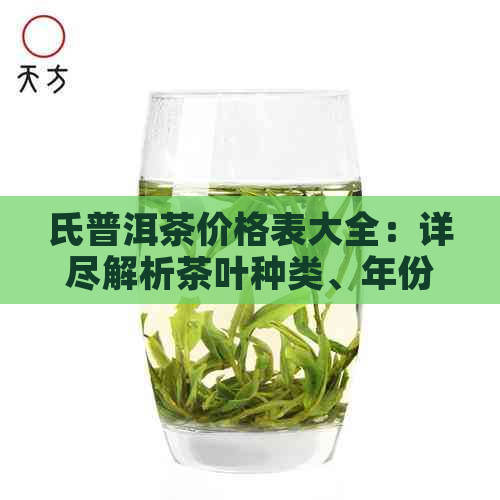 氏普洱茶价格表大全：详尽解析茶叶种类、年份和品质的定价因素