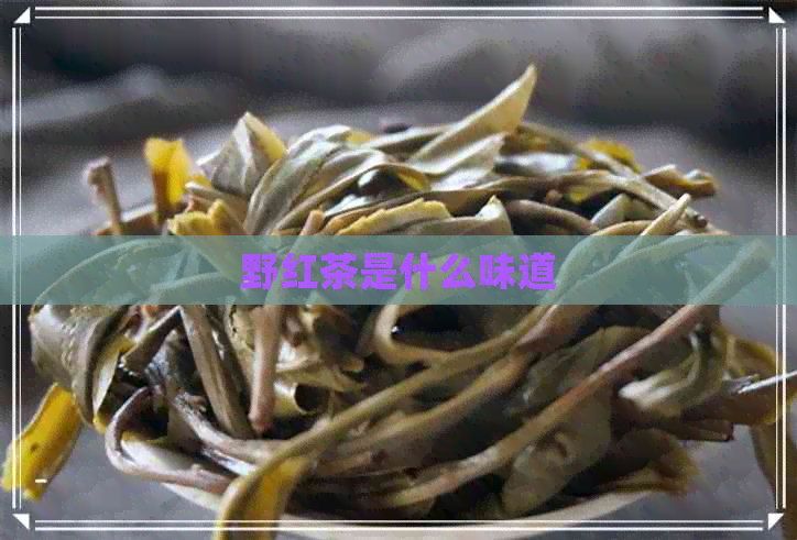 野红茶是什么味道