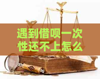 遇到借呗一次性还不上怎么办？全面解决方案助您轻松应对！