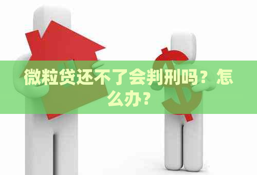 微粒贷还不了会判刑吗？怎么办？