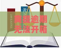 爽提逾期无法开箱怎么办？解决步骤全解析！