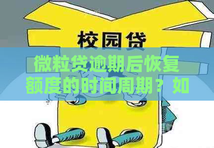 微粒贷逾期后恢复额度的时间周期？如何解决额度暂停问题？