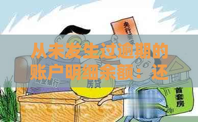 从未发生过逾期的账户明细余额：还未还款吗？