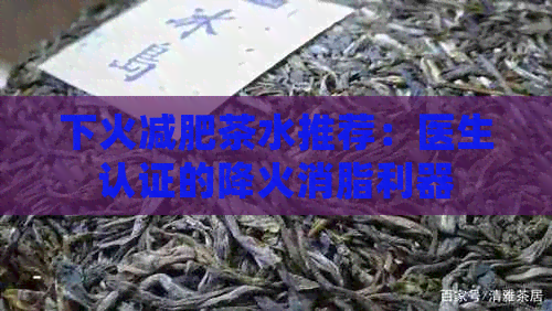 下火减肥茶水推荐：医生认证的降火消脂利器