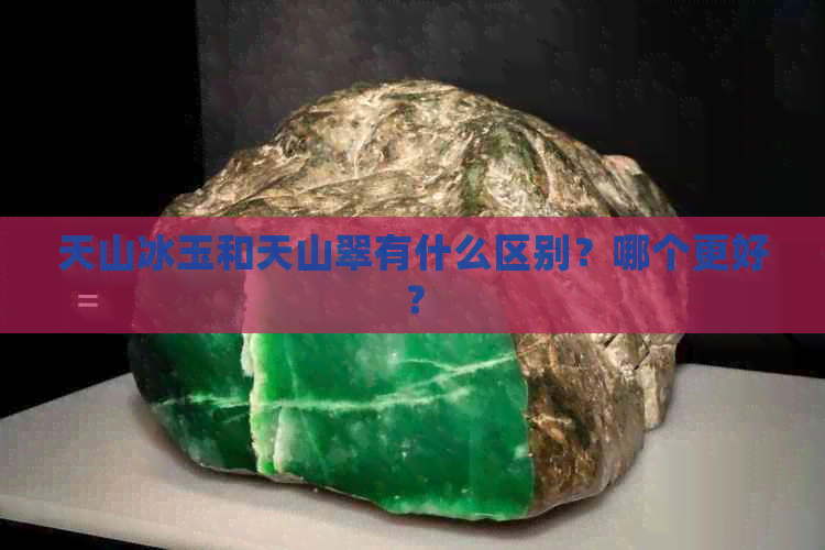 天山冰玉和天山翠有什么区别？哪个更好？