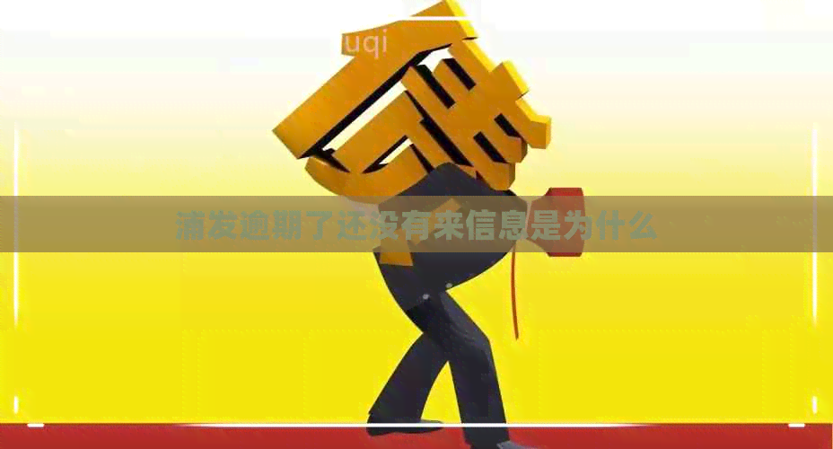 浦发逾期了还没有来信息是为什么