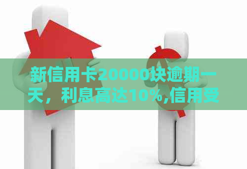 新信用卡20000块逾期一天，利息高达10%,信用受损怎么办？