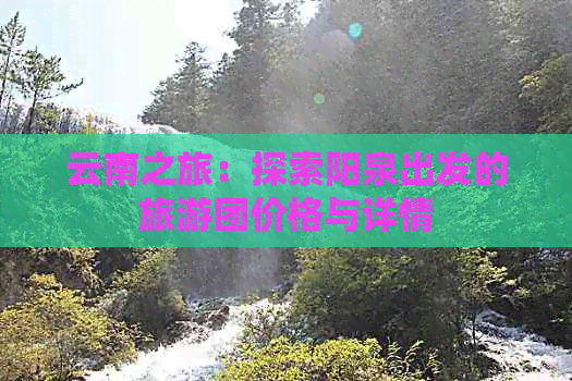 云南之旅：探索阳泉出发的旅游团价格与详情