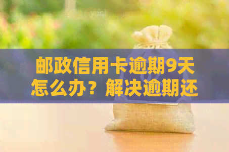 邮政信用卡逾期9天怎么办？解决逾期还款的全面指南