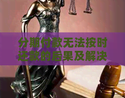 分期付款无法按时还款的后果及解决方法，一篇全面解答用户疑虑的文章