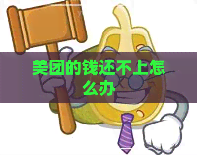 美团的钱还不上怎么办