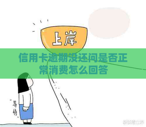 信用卡逾期没还问是否正常消费怎么回答