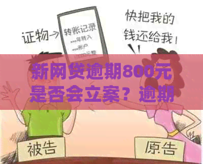 新网贷逾期800元是否会立案？逾期还款后果及处理方法全面解析