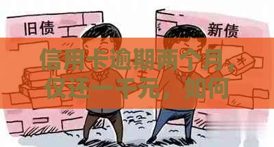 信用卡逾期两个月，仅还一千元，如何解决？