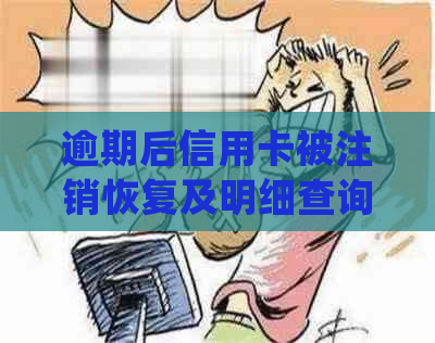 逾期后信用卡被注销恢复及明细查询处理方法