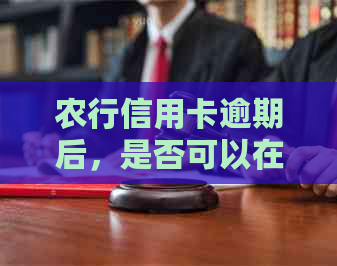 农行信用卡逾期后，是否可以在工行办理贷款业务？安全性如何？