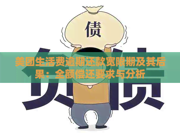 美团生活费逾期还款宽限期及其后果：全额偿还要求与分析