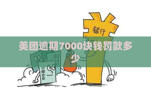 美团逾期7000块钱罚款多少