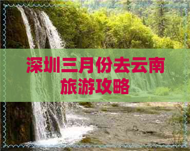 深圳三月份去云南旅游攻略