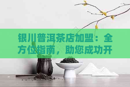 银川普洱茶店加盟：全方位指南，助您成功开设店铺并实现盈利目标