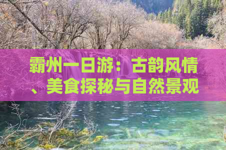 霸州一日游：古韵风情、美食探秘与自然景观的完美融合