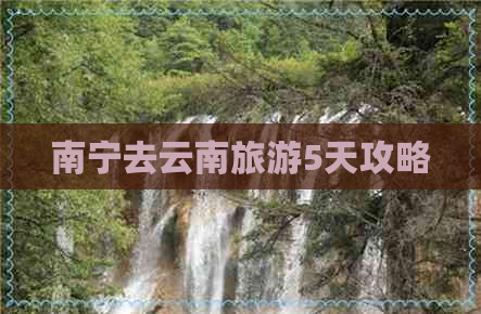 南宁去云南旅游5天攻略