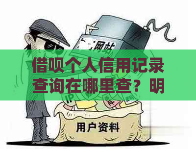 借呗个人信用记录查询在哪里查？明细查询入口在此！