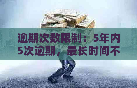 逾期次数限制：5年内5次逾期，最长时间不超过90天